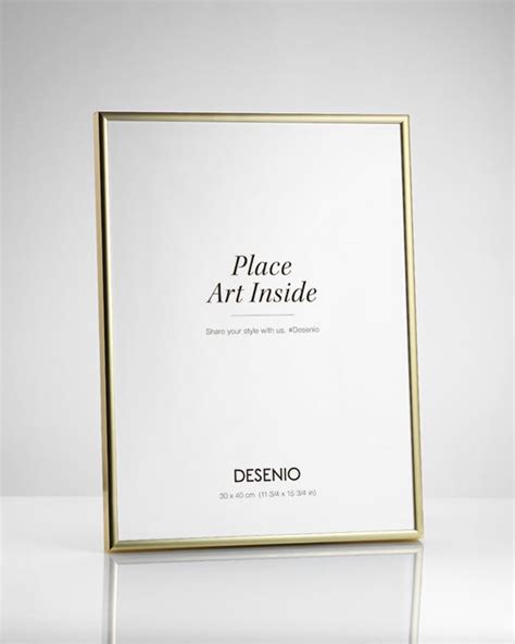 Picture frame Gold, 30x40 - Gold metal frame, 30x40 - desenio.co.uk