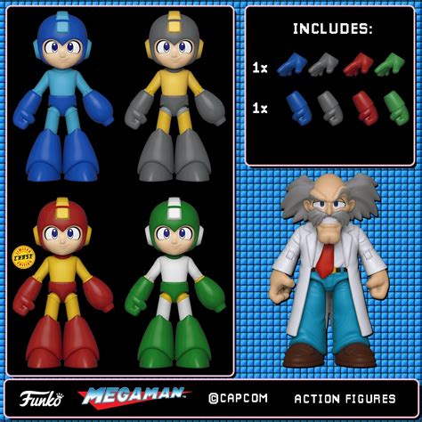 Rockman Corner: New Mega Man Action Figures Announced by Funko