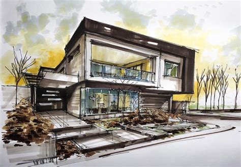 √ Modern House Sketch