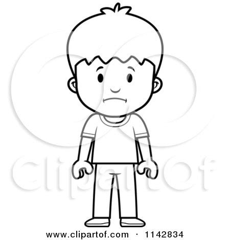 Royalty-Free (RF) Sad School Boy Clipart, Illustrations, Vector Graphics #1