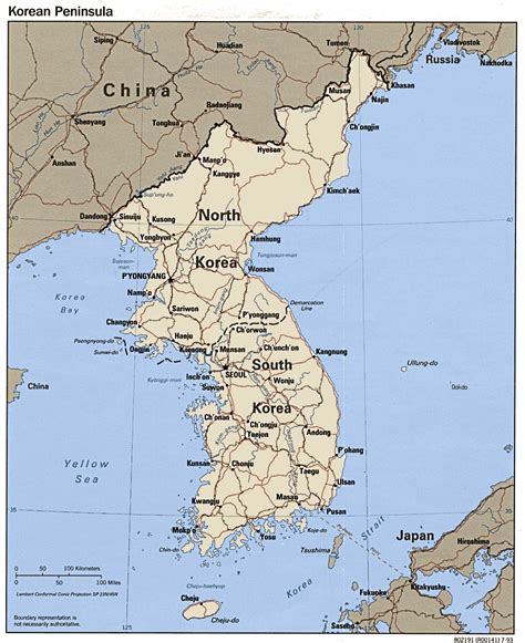 Map of Korea - Free Printable Maps