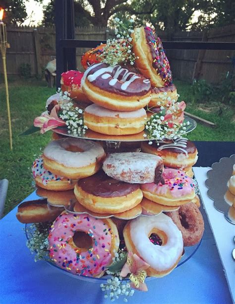 donut cake tower ideas - Willian Dix