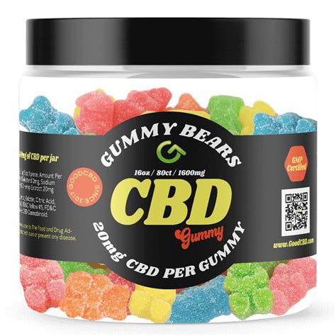 CBD Gummy Bears | 20mg CBD Edibles | Good CBD Online Store