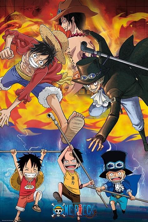 Plakat, Obraz One Piece - Ace Sabo Luffy | Plakaty ścienne | 3+1 GRATIS ...