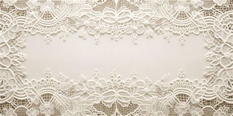 Premium Photo | Lace on a white background with a white lace design