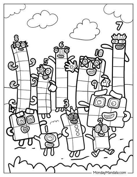 28 Numberblocks Coloring Pages (Free PDF Printables)