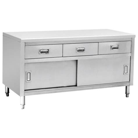 Stainless Steel Kitchen Table With Drawers – Things In The Kitchen