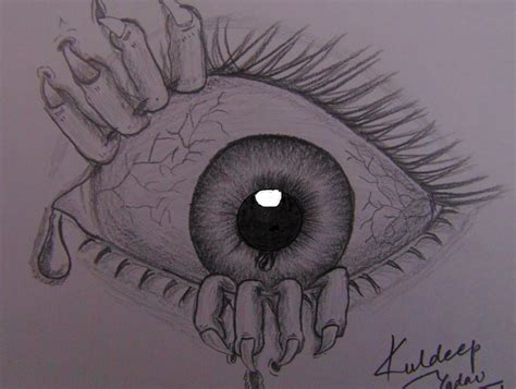 Creepy Eye Drawing at GetDrawings | Free download