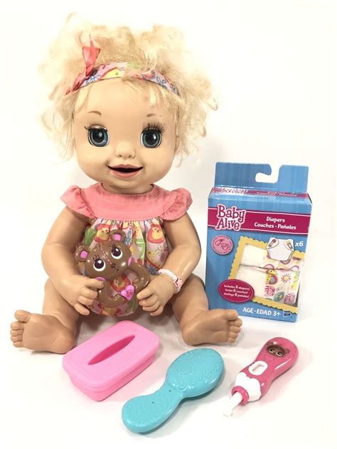 Baby Alive Happy Hungry Baby Blonde Doll, Bonus Pack ...