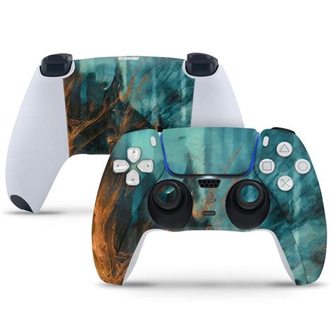 PlayStation 5 Controller Skin - Golden Brush Art – SkinsLegend