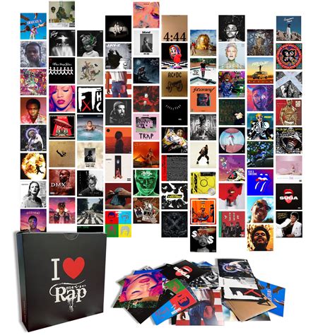 Buy 100PCS Print Album Covers | Photo Collage Kit for Wall Aesthetic ...