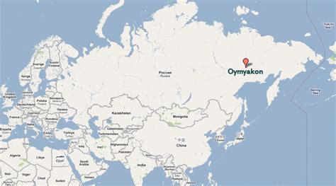 Verkhoyansk Russia Map