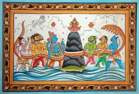 Samudra Manthan Coloring Pages