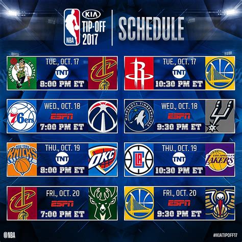 Nba Tv Schedule Today | Examples and Forms