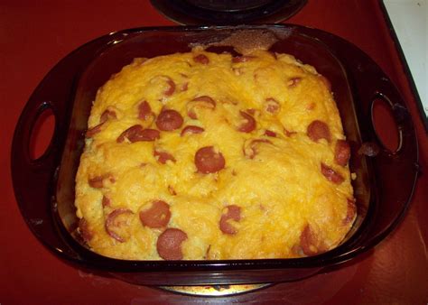 The Maughanster Den: Cheesy Corn Dog Casserole