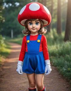 Super Mario Mushroom Costume Face Swap ID:2337943