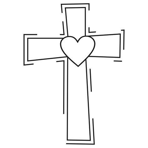 cross clipart black and white - Clip Art Library