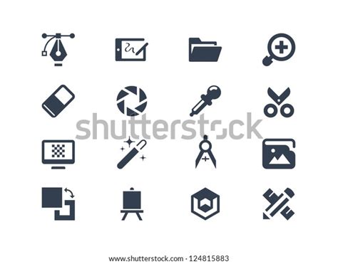 Graphic Design Icons Stock Vector (Royalty Free) 124815883 | Shutterstock