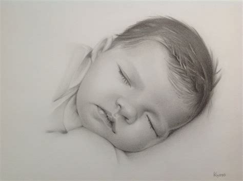 Pencil Drawings Of Babies Faces