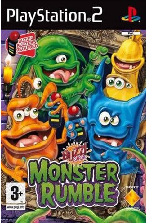 Sony Buzz Junior Monster Rumble PS2 Game, Multiplayer, With 25 Rib ...