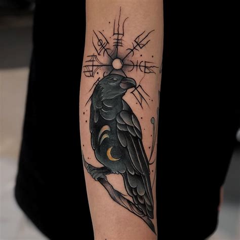 Amazing Nordic Raven Tattoo Designs and Meanings Inspired by Vikings ...