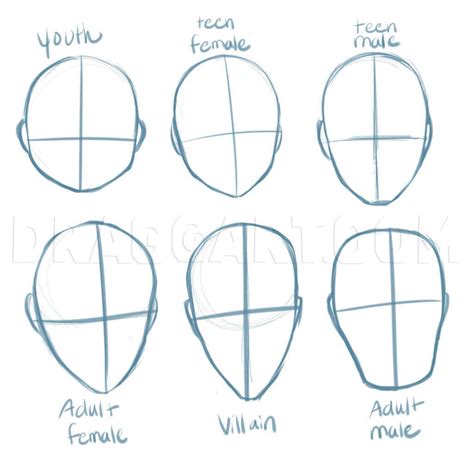 How To Draw Manga Heads by PuzzlePieces | dragoart.com | Drawing heads ...