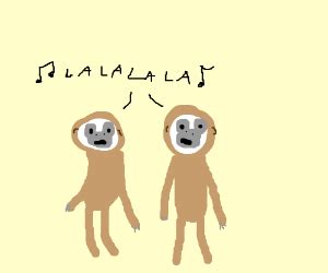 A pair of gibbons singing! - Drawception