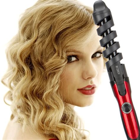 2019 New Ceramic Barrel Magic Spiral Curling Iron Electric Hair Curler ...