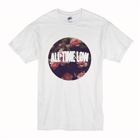 All Time Low Floral Band Merch T-Shirt (BSM)