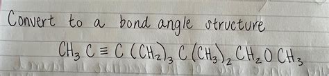 Solved Convert to a bond angle structure | Chegg.com