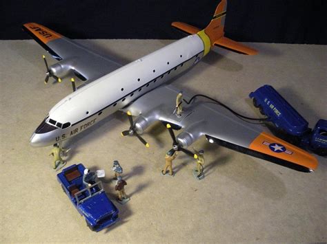 Vintage Marx Large Pressed Steel Toy Airplane USAF | Collectors Weekly