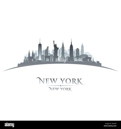 New York city skyline silhouette. Vector illustration Stock Vector ...