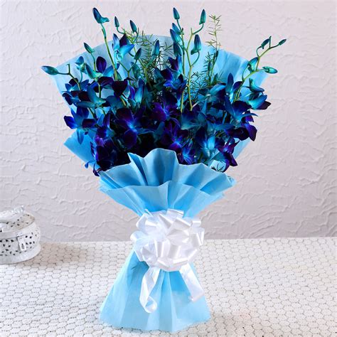 Mesmerising Blue Orchids Bouquet - Gamle Walas