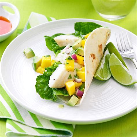 Halibut Soft Tacos Recipe | Taste of Home