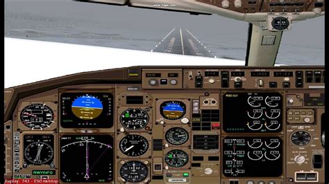 Cockpit View Landing Runway 34R KSLC Snow Storm - YouTube