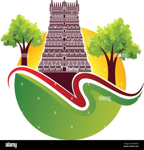 Hindu village temple india Stock Vector Images - Alamy