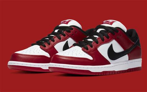 Nike SB Dunk Low modeled after “Chicago” Air Jordan 1 available in the ...