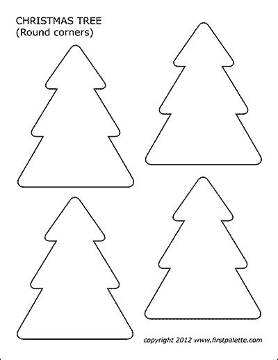 Christmas Tree Templates | Free Printable Templates & Coloring Pages ...