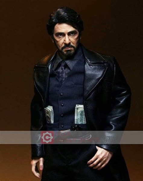 Carlito's Way Al Pacino Leather Coat | Black Trench Coat Men