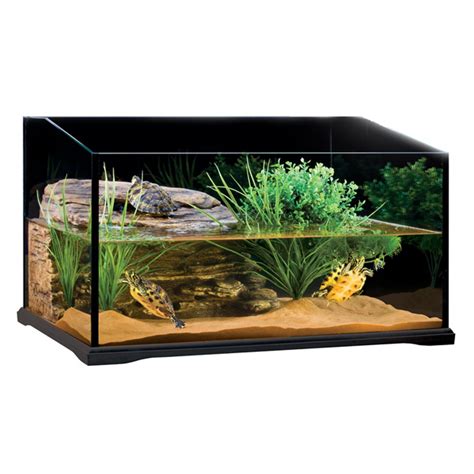 Tetra Tetrafauna 20-Gallon Deluxe Aquatic Glass Turtle Tank Starter Kit ...