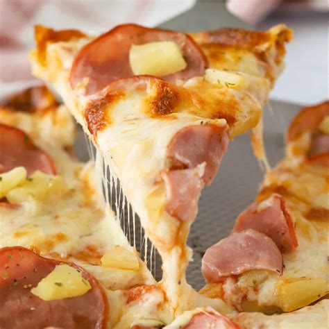 Hawaiian Pizza Recipe - The Carefree Kitchen