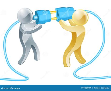 People connecting concept stock vector. Illustration of cooperation ...