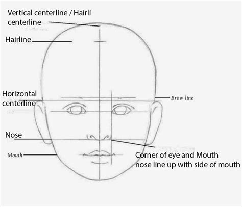 Drawings: CHILDREN'S FACIAL PROPORTIONS