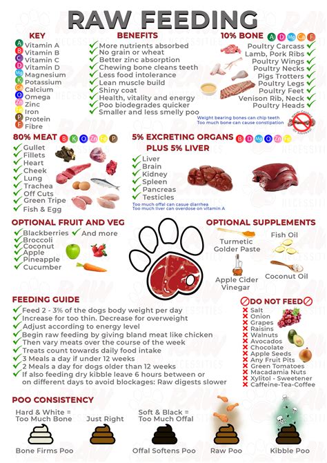 Raw Feeding Cheat Sheet - Raw Necessities