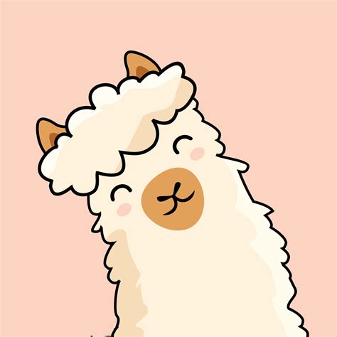 Head Llama Cartoon Cute Alpaca 3545301 Vector Art at Vecteezy