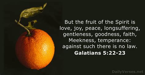 Galatians 5:22-23 - Bible verse (KJV) - DailyVerses.net