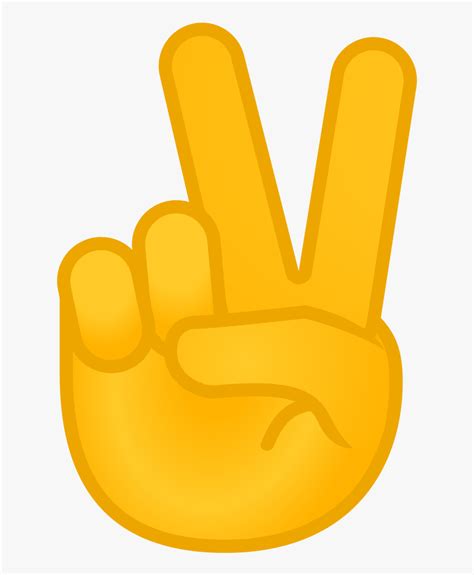 Victory Hand Icon - Peace Emoji, HD Png Download , Transparent Png ...