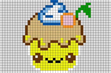 Cupcake Pixel Art | Pixel art, Pixel art design, Pixel