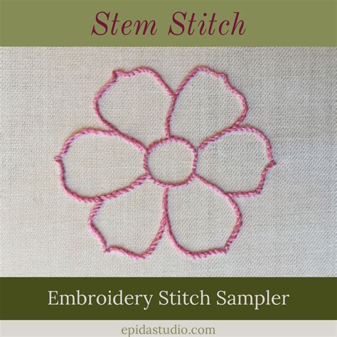 Stem Stitch Embroidery Patterns