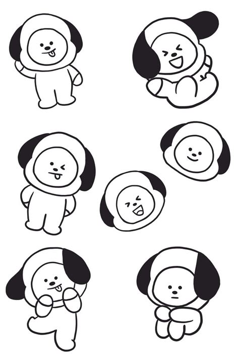 BT21 coloring pages. 80 Free printable coloring pages